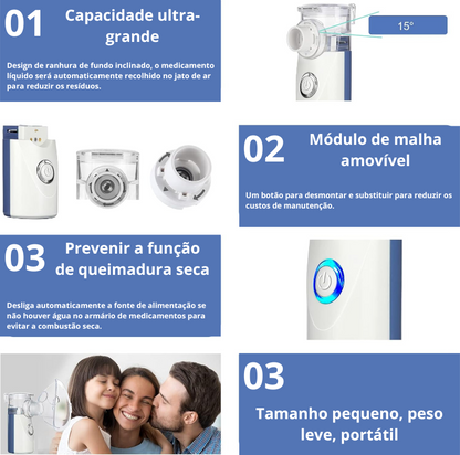 Nebulizador ultrassónico silencioso Invomega™ - Para todas as idades